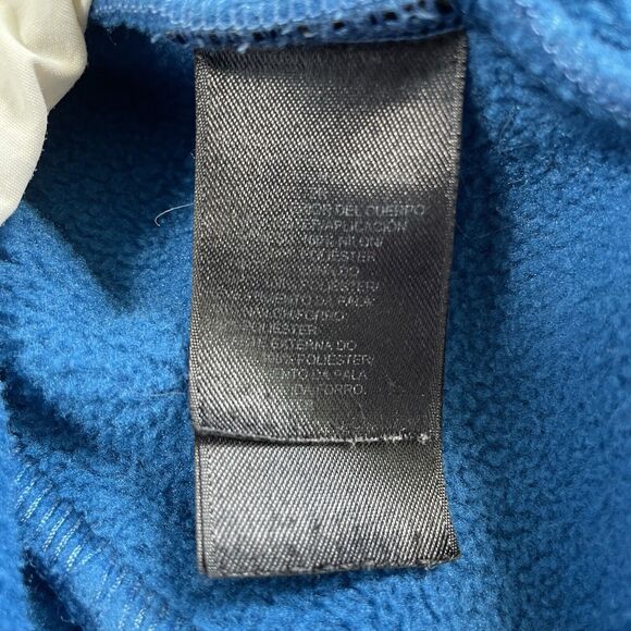 The North Face Full Zip Womens Fleece Jacket Zip Pockets Blue White Size Medium - Picture 8 of 11